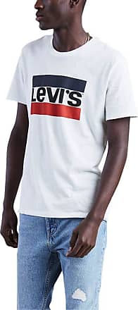 Mode Shirts T-shirts Levi’s Levi\u2019s T-shirt lila gedrukte letters casual uitstraling 