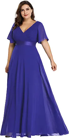 Sapphire Blue Plus Size Dresses