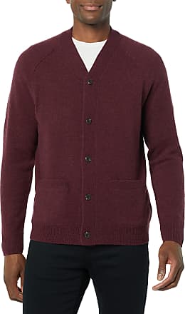 New Classic Mens Grandad Zipper Cardigan Sweater Two Front Pockets S M L XL Zip 