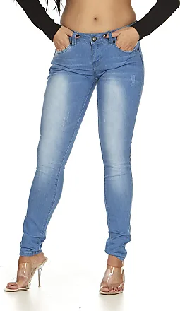 High Rise Cute Whisker Light Blue Denim Wash Pants Skinny Jeans for Juniors  Size 15/16 