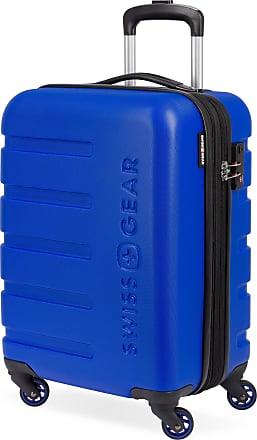 SwissGear Sion Softside Expandable Roller Luggage, Blue, Carry-On