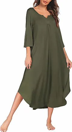 Track Soft Lounge Long Sleeve Dress - Army - 3X at Skims