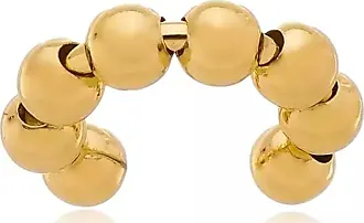 Brincos de garanhão estilo bola dourada amarela de 14k (4,0 mm)