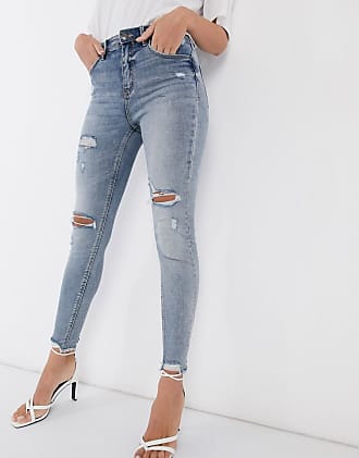 stradivarius coated jeans