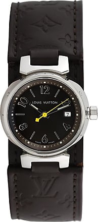 Pre-owned Louis Vuitton Tambour Quartz Brown Dial Ladies Watch Q1211