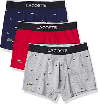 Lacoste Mens Red Pique Trunk Boxer Shorts