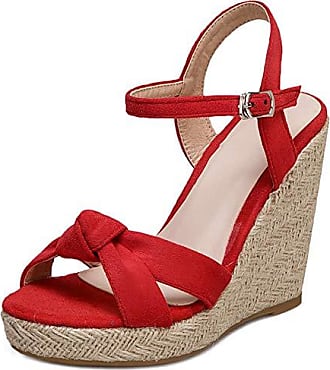 Femme Chaussures Chaussures à talons Sandales compensées Sandales Janross en coloris Rouge 