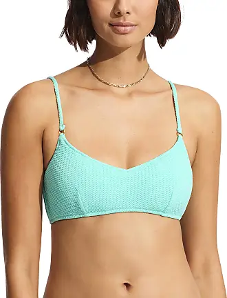 Seafolly Women's Standard Bralette Bikini Top Swimsuit with Clip Back,  Slice of Splice Lime Burst, 4 : : Clothing, Shoes & Accessories