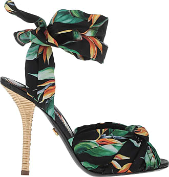 Dolce & Gabbana Sandales \u00e0 talon haut rouge style festif Chaussures Sandales à talons hauts Sandales à talon haut 