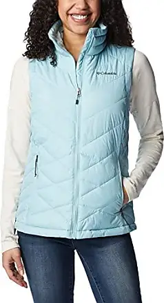 Columbia Womens Benton Springs Fleece Vest, Aqua Haze, X-Small US