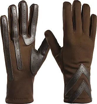 Luxury Ladies Winter Gloves Lined Warm Thermal Leather Womens Gloves For  Cold Weather Brown X-Large 