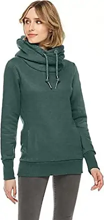 VERT FONCé-L] Sweats à capuche basiques en velours pour femmes, couleur  unie hiver femme, sweat-shirt décontracté