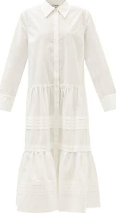 Sea New York Gaia Tiered Cotton-blend Poplin Shirt Dress - Womens - White