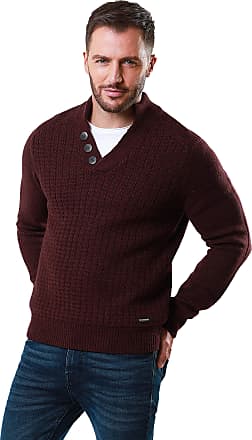 Mens Wool Mix Jumper Threadbare Cable Knitted Sweater Pullover Top Casual Winter 