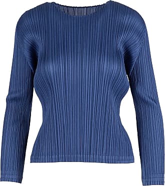 Pleats Please Issey Miyake Brown Mellow Long Sleeve T-Shirt for Women