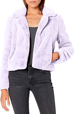 Ophestin Women Solid Color Long Sleeve Shaggy Lapel Faux Fur Coat Short Jacket Outwear Warm Winter