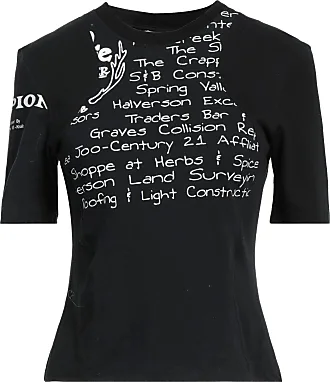 Marine Serre Moon-embroidered T-shirt dress - Black