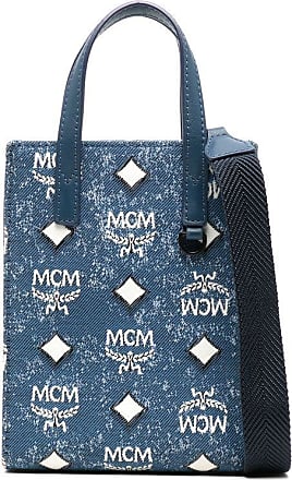 MCM 'münchen' Small Tote Bag in Blue