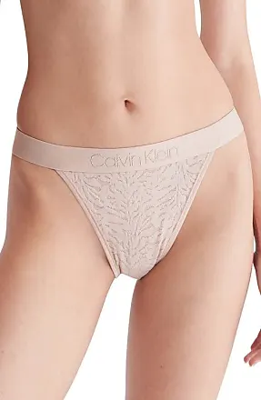 Calvin Klein Women's Form Thong, Bare, X-Small 