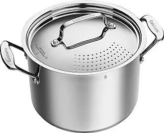 Cuisinart Chef's Classic Stainless Steel Sauce Pan With Lid 1-1/2 qt Black