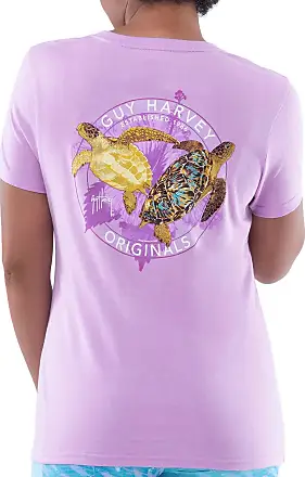 Guy Harvey | Ladies Turtle Time Short Sleeve V-Neck T-Shirt, XL