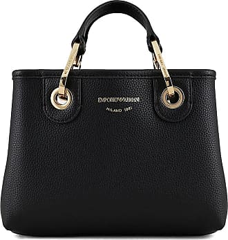EMPORIO ARMANI: bag in grained synthetic leather - Black  Emporio Armani  crossbody bags Y3H276YFO5B online at