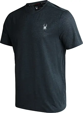 SPYDER Short Sleeve Men's Alpine Tech T- Shirt Sport Black Medium M Free  Ship