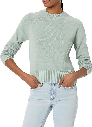 Daily Ritual Womens 100/% Cotton Mock-Neck Sweater