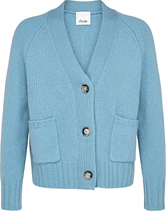 Allude Cashmere-Strickjacke in Lila Damen Bekleidung Pullover und Strickwaren Strickjacken 