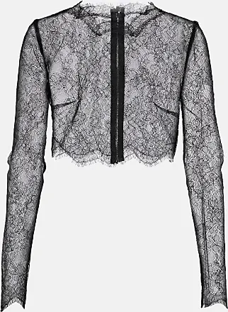 Compare Prices for lace-detail open-back top - women - Polyamide ...