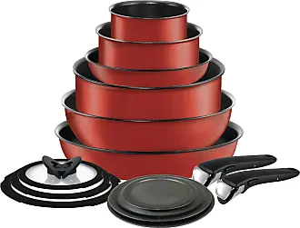 T-fal Excite 14 Piece Cookware Set, Red