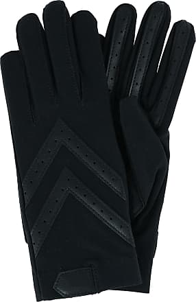 Isotoner Men's Stretch Nappa Winter Glove with Knit Cuff - Black