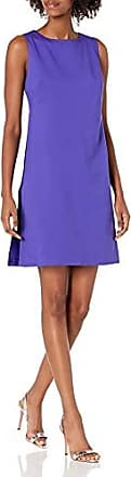 Trina Turk Womens Brynne Luxe Drape Split Side Dress, Ultraviolet, 0