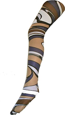 Patterned Printed Tights Funky 70's 60's 90's FANCY DRESS Pantyhose Amber