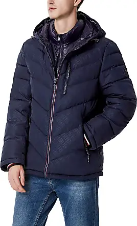 Tommy Hilfiger Men's Classic Hooded Puffer Jacket, Charcoal, Small