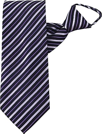 Jacob Alexander Men's Stripe Tonal Clip-On Neck Tie 