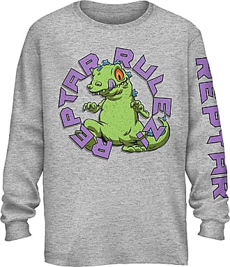 Nickelodeon Mens 90's Baseball Jersey - Rugrats Jersey - Reptar, Tommy, Chuckie & Phil Mesh Baseball Jersey