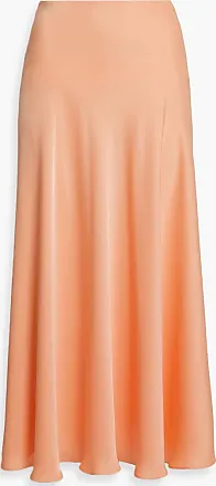 Rosetta Getty houndstooth-check maxi skirt - Orange
