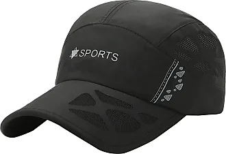 Casual Mesh Baseball Cap Quick Dry Summer Mesh Hats for Men Women (Black)