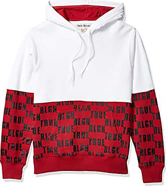 red and white hoodie mens