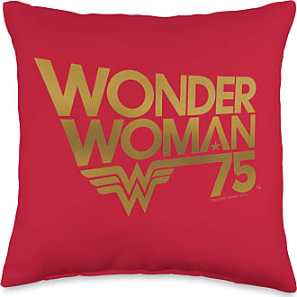 16x16 Multicolor Wonder Woman Movie Logo with Geometric Suns Throw Pillow