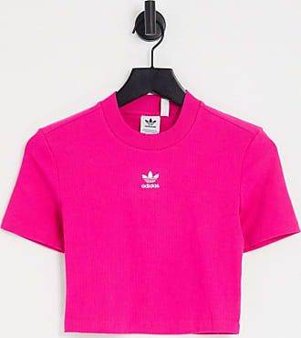 hot pink adidas shirt women's