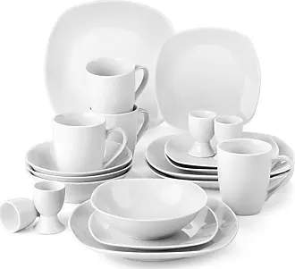 60 Pièces Service Complet 12 Personnes Vaisselles Porcelaine Assiette  Plate, Assiette à Dessert, Assiette Creuse, Tasse avec Soucoup - Cdiscount  Maison
