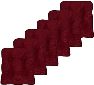 Gorilla Grip Tufted Memory Foam Chair Cushions, Set of 6