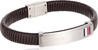 Tommy Hilfiger Braided Bracelet Homme Acier Cuir Noir 2790330 