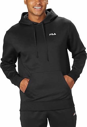 gym and workout clothes Sweatshirts Y/PROJECT x FILA Cotton Double Neck Hooded Sweatshirt in Grey Womens Mens Clothing Mens Activewear White 