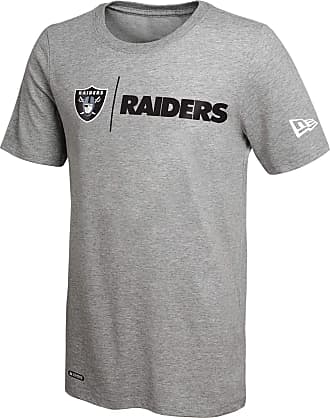 New era Distressed Logo Button Up Las Vegas Raiders Short Sleeve Crew Neck T-Shirt  Black