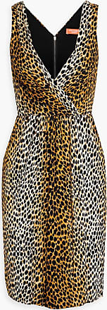 DOLCE & GABBANA Leopard-print flocked canvas mini dress
