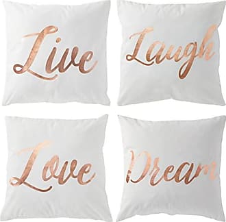 Juvale Set of 4 Thanksgiving Throw Pillow Covers with Seasonal Fall Quotes, 4 Autumn Designs, 17x17 Inches