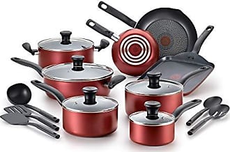 T-FAL T-fal Excite 8 & 10.5 2-Piece Frypan Set, Red B039S264